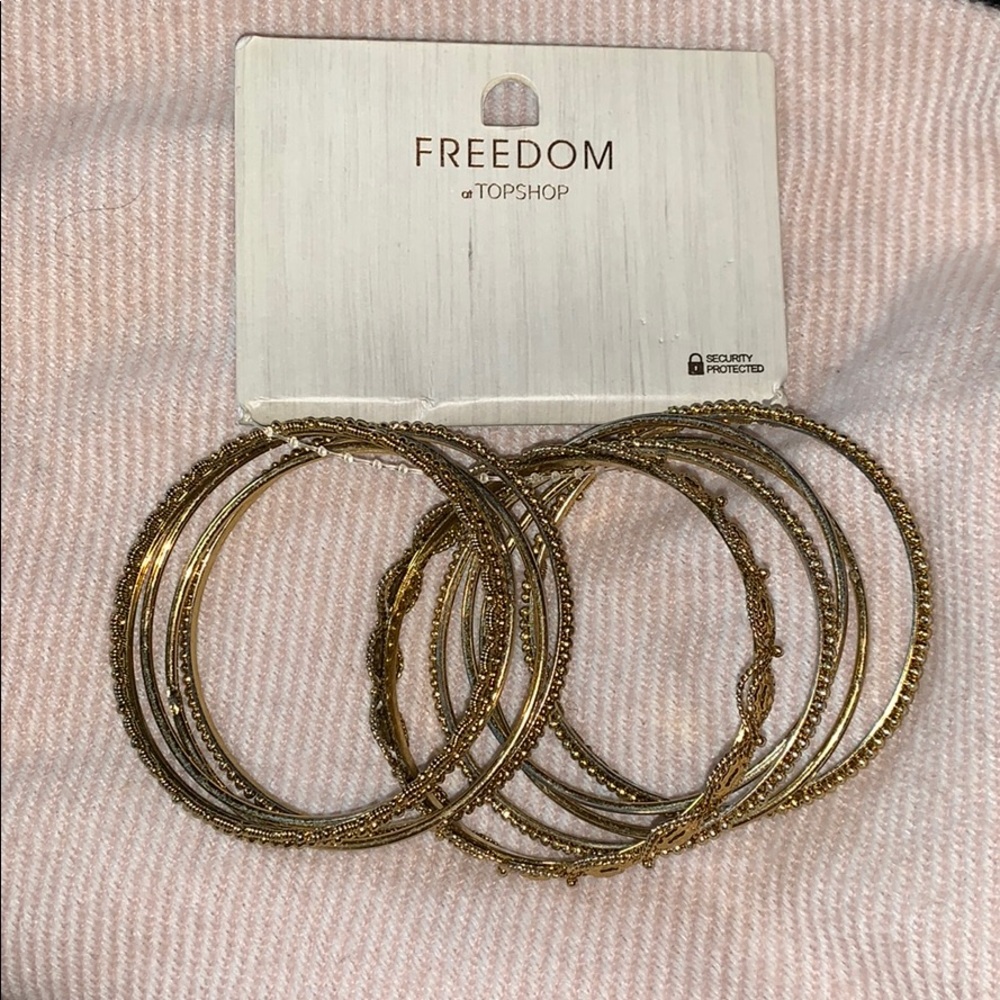 Beautiful gold accessory bangles